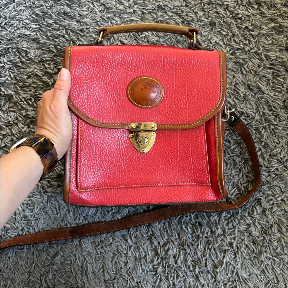 Dooney & Bourke Pink Leather Crossbody Satchel
